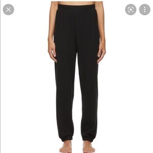 Skims Black Waffle Sweatpant